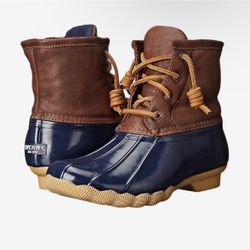 Sperry Kids Saltwater Duck Boots Brown