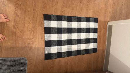 Cotton Buffalo Plaid Rug 