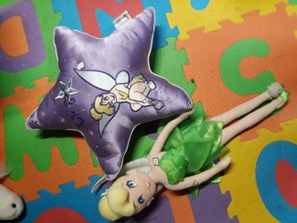 Tinkerbell doll and pillow