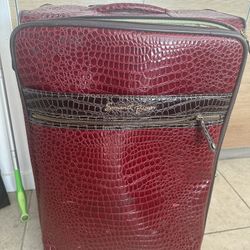Red Crocodile Luggage By Samantha Brown