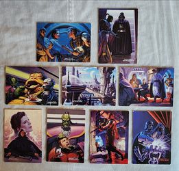 Star Wars 1996 Topps Shadows of the Empire Card Bundle 9 cards