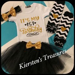 My 1st Birthday Tutu and Leggings Outfit