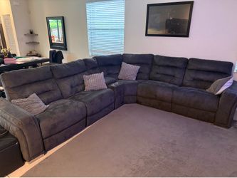 Electric Recliner sectional - Gray