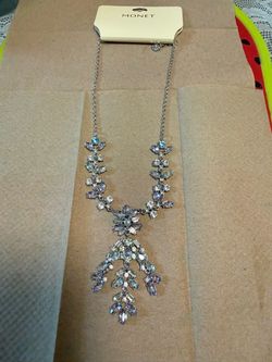 Monet Crystal Statement Necklace