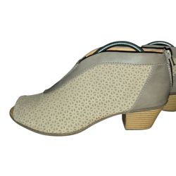 Earth Origins Nubuck Peep-Toe Booties