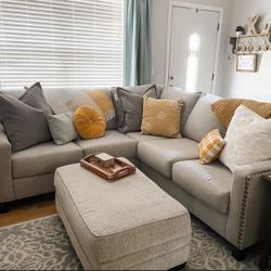 Off White Modular Contemporary Sectional💯 Brand New💥 Couch/ Sofa/ Living Room Set 