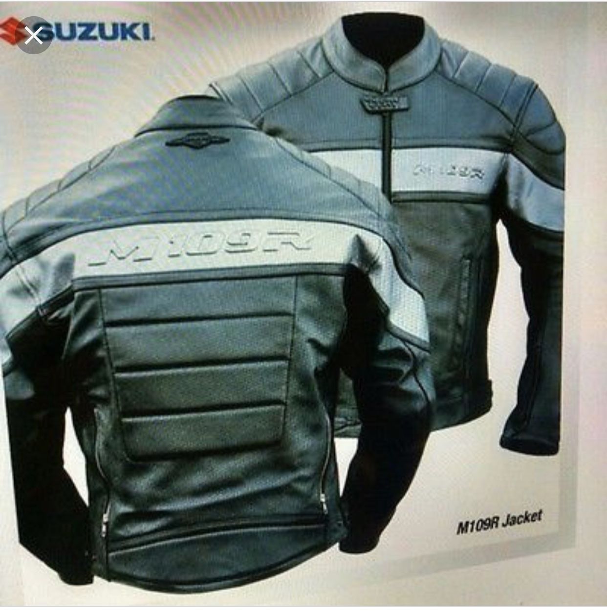 SUZUKI BOULEVARD Leather Motorcycle Jacket Limited Edition M109R