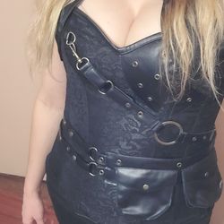 Steampunk Corset Medium To Large Adjustable