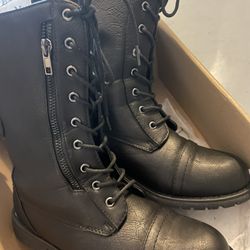 Black Leather Boots For Girls