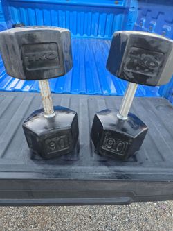 90lb dumbell set