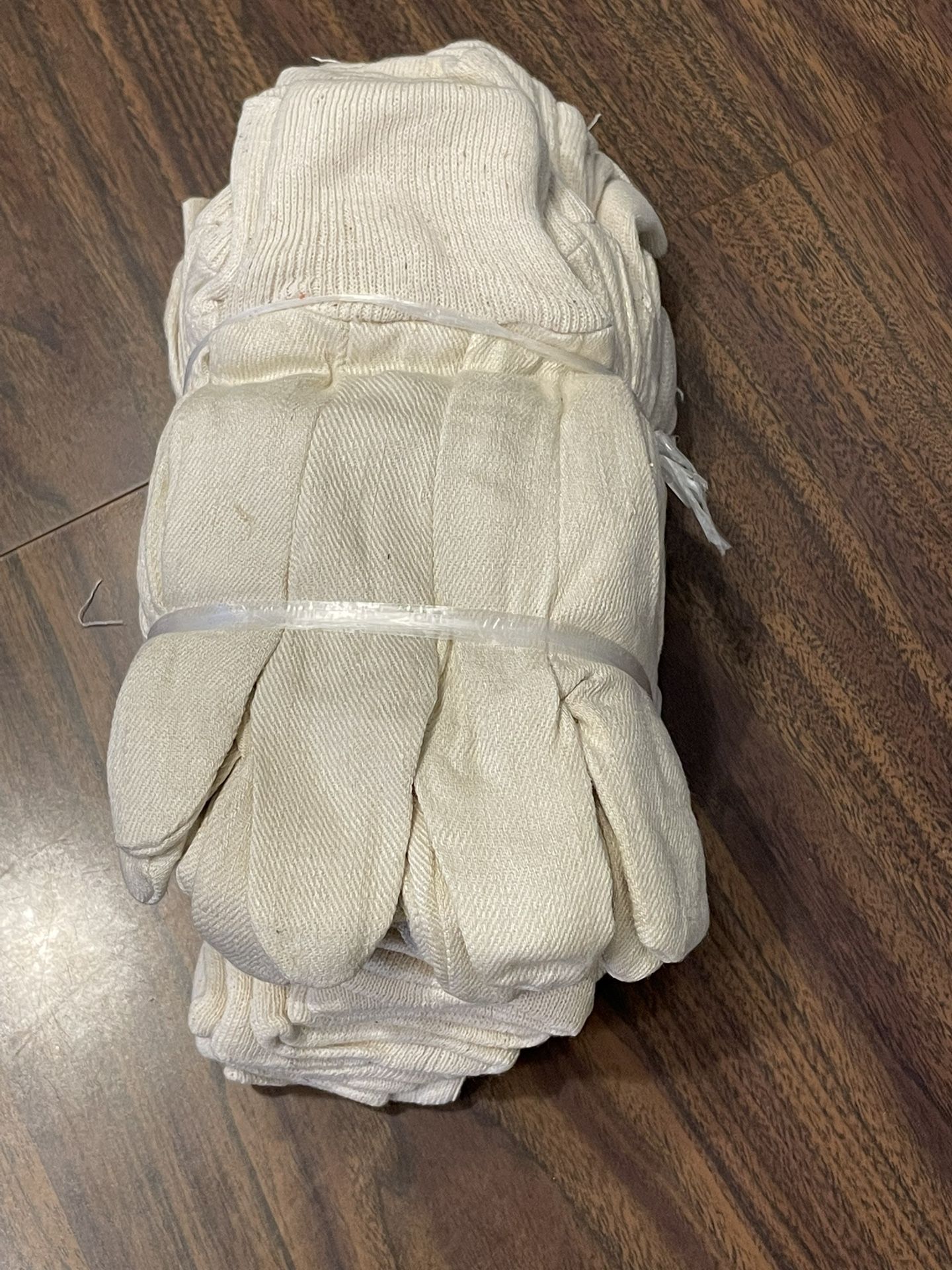 Bundle Of White Work Chore Gloves