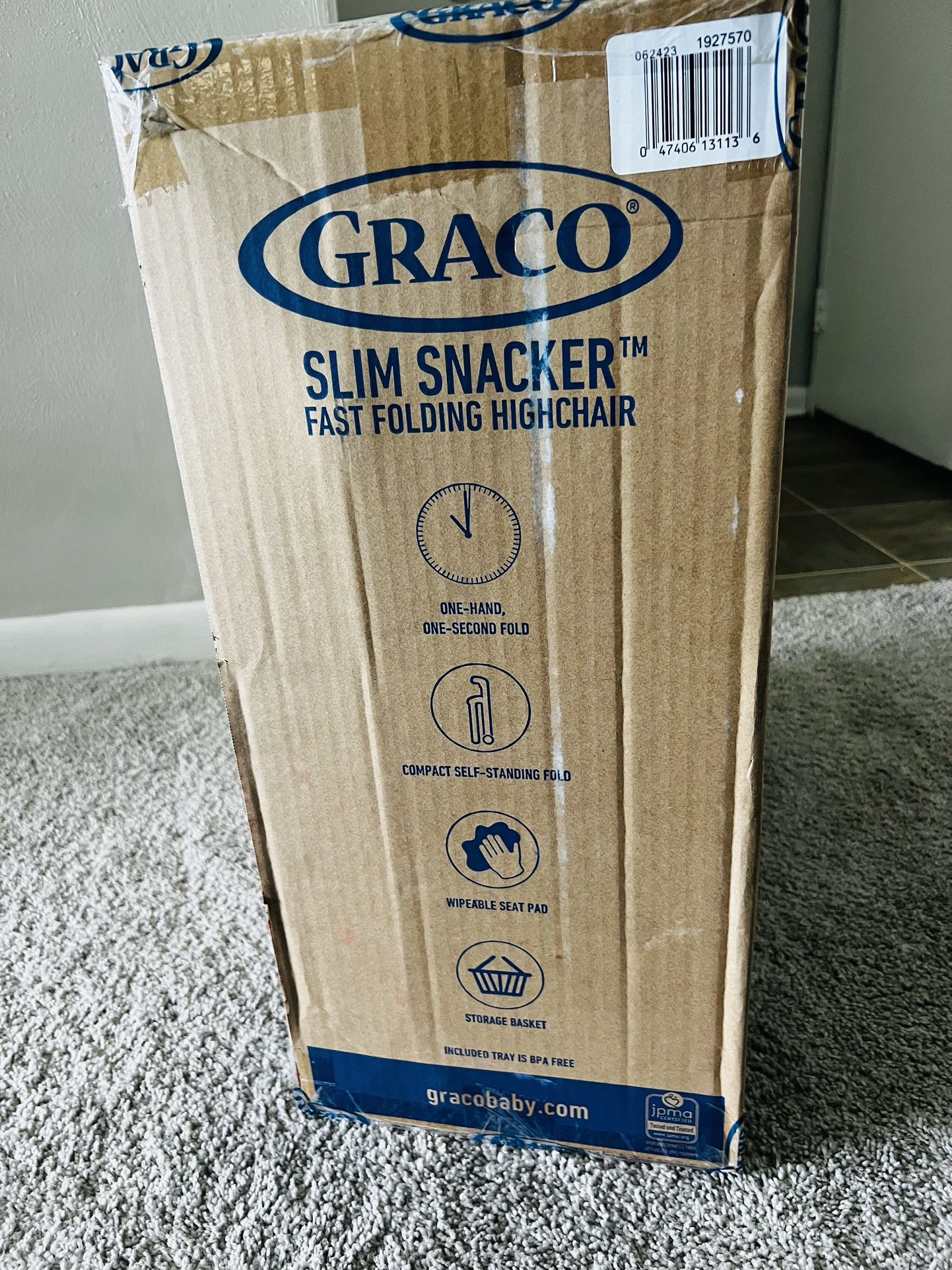 Graco slim snacker fast folding highchair