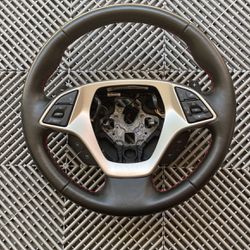 C7 Corvette Steering Wheel With Red Stitching 