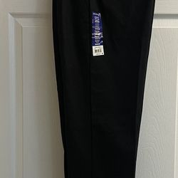 Brand New Black Pleated Front Pants For Men Size 34x30