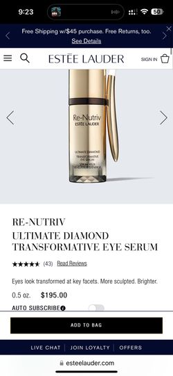 Brand New Unopened Estes Lauder Eye Serum