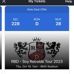 Rebelde concert Tickets 