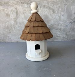 *Never Used* Vintage 1994 Signed “Lazy Hill Farm” Handmade Cedar Shingle Wood Birdhouse
