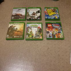 6 Bundle Of Xbox Games Barely Used.