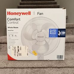 (Like New) Honeywell Remote Controlled Stand Fan (Adjustable Height)