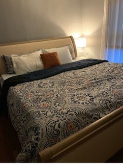 King size sleigh bedframe