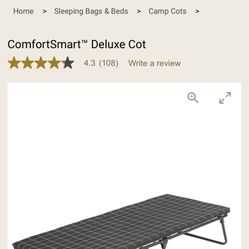 Comfortsmart deluxe cot best sale