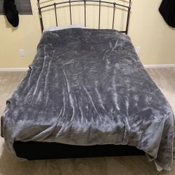 Full Size Bed Frame/box Spring/mattress 