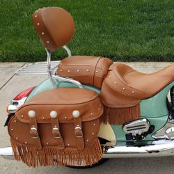 Passenger Sissy Bar Backrest Luggage Rack Fit For Indian '14-'25