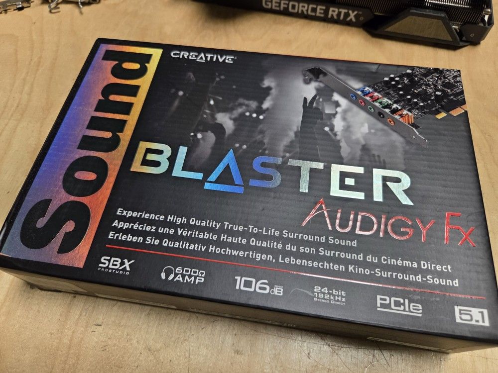 Creative Labs Sound Blaster Audigy Fx Sound Card For PC