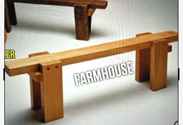 Farmhouse indoor and outdoor bench