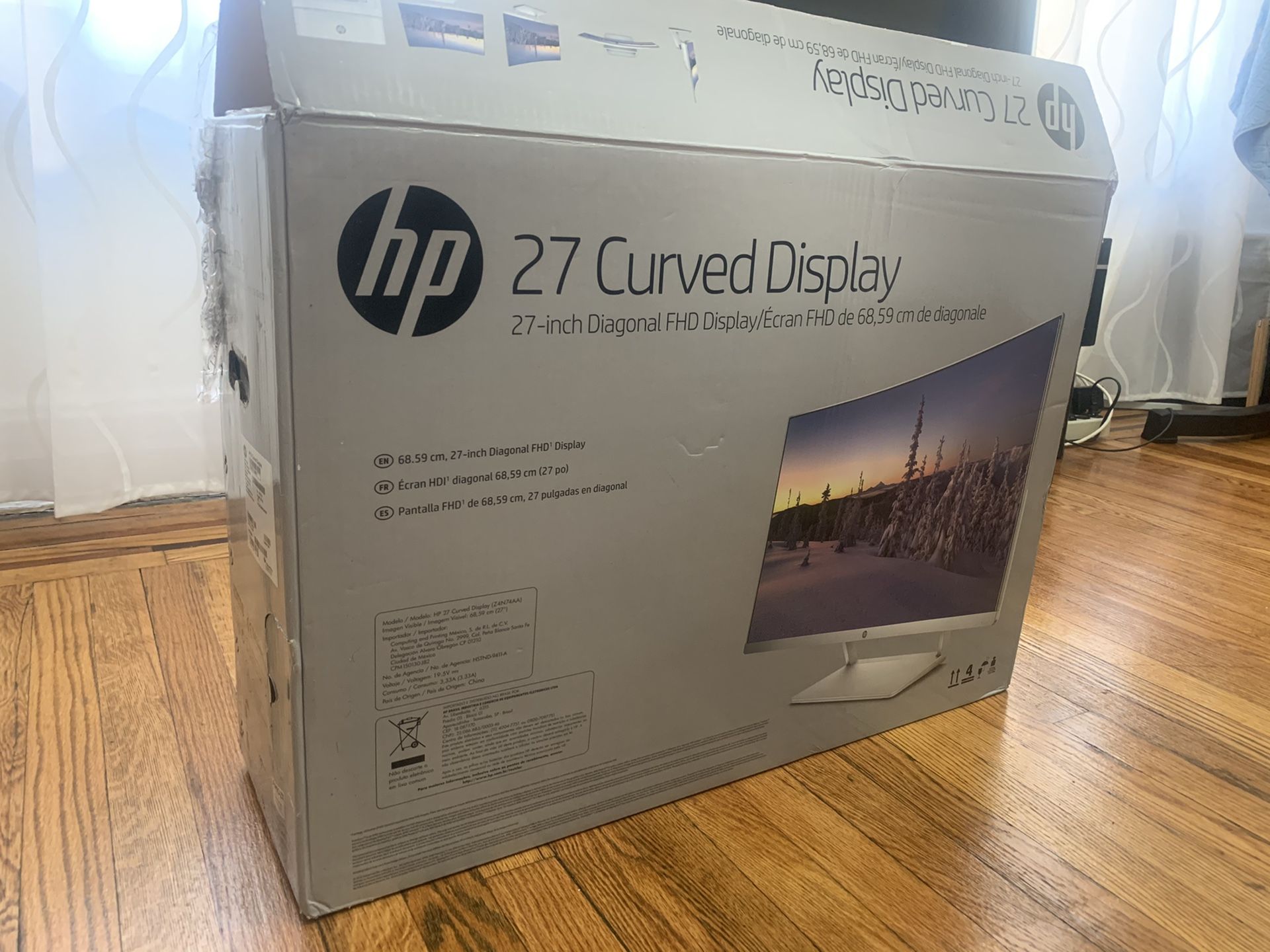 HP 27” Curved monitor