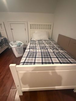 Two twin beds plus nightstands
