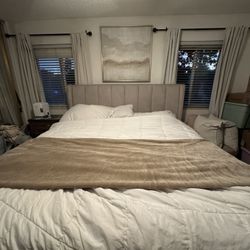 King Bed Frame With Mattress And Box Spring 