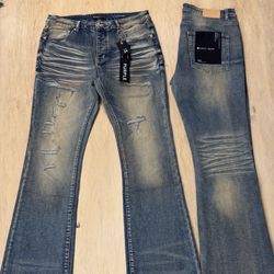 Flared Purple Jeans 