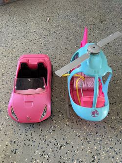 Barbie Dream Sports Car And Helicopter 