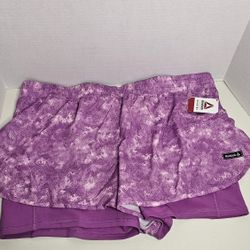 Reebok Running Cattleya Orchid Sprinter Shorts Womens 3XL 