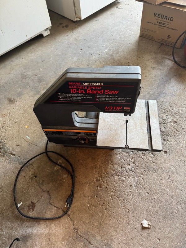 Craftsman 1/3 Hp 10 Inch Bandsaw