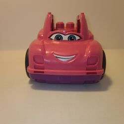Mega Bloks First Builder's Catie Pink Car Damage on top (T-A1)