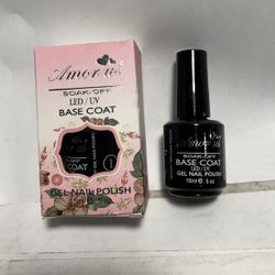 Amorus Gel Nail Polish Soak Off Uv/Led Clear Base Coat
