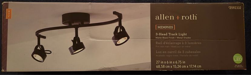 Allen & Roth 3 Head Dimmable Track Light Fixture