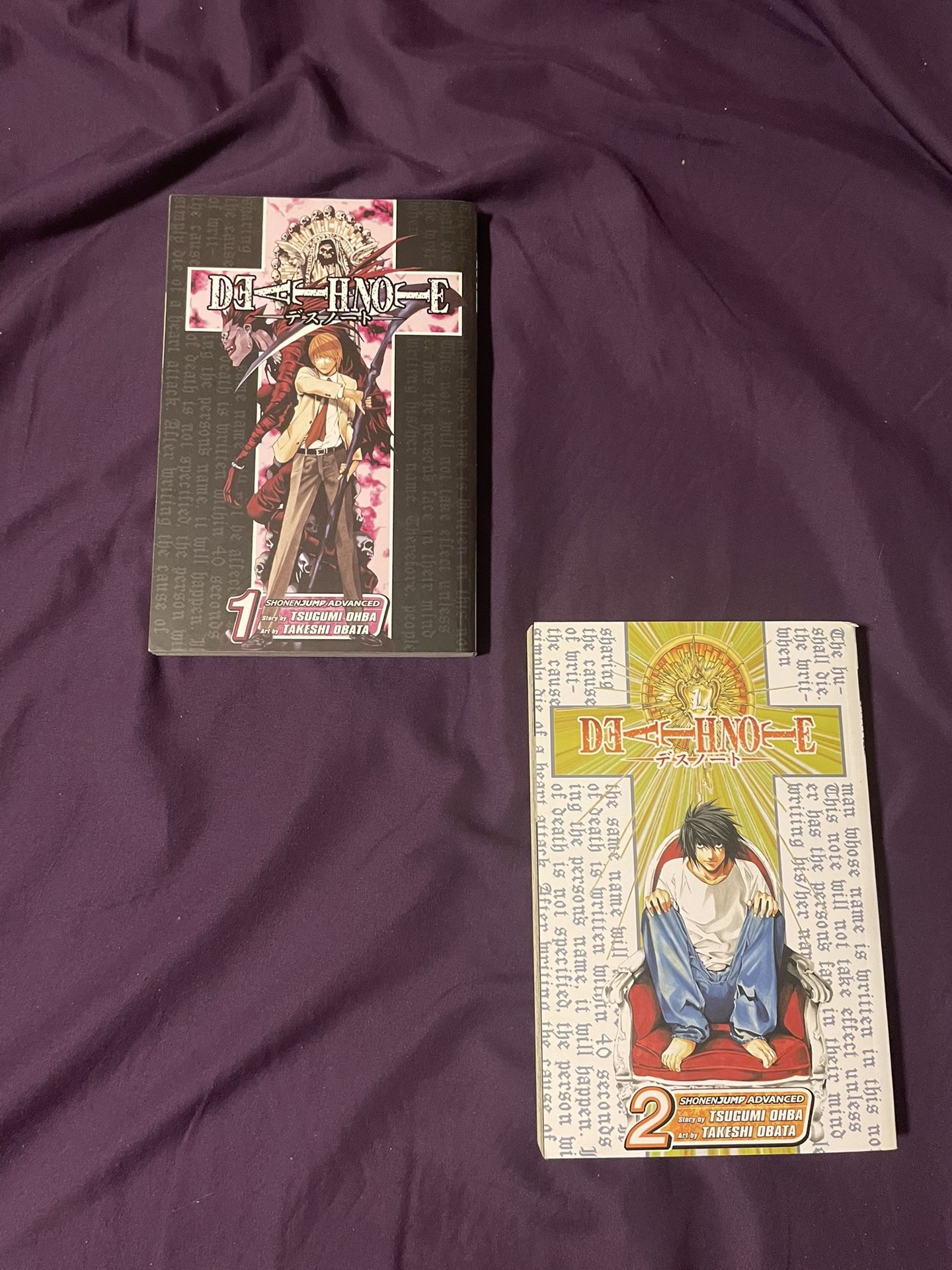 Death Note Manga Books 1 & 2 Eng