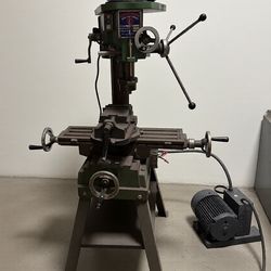 1970s Champion GL-30B Drilling + Milling Machine WITH PHASE CONVERTER