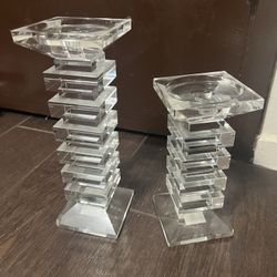 Glass Candle Holder 