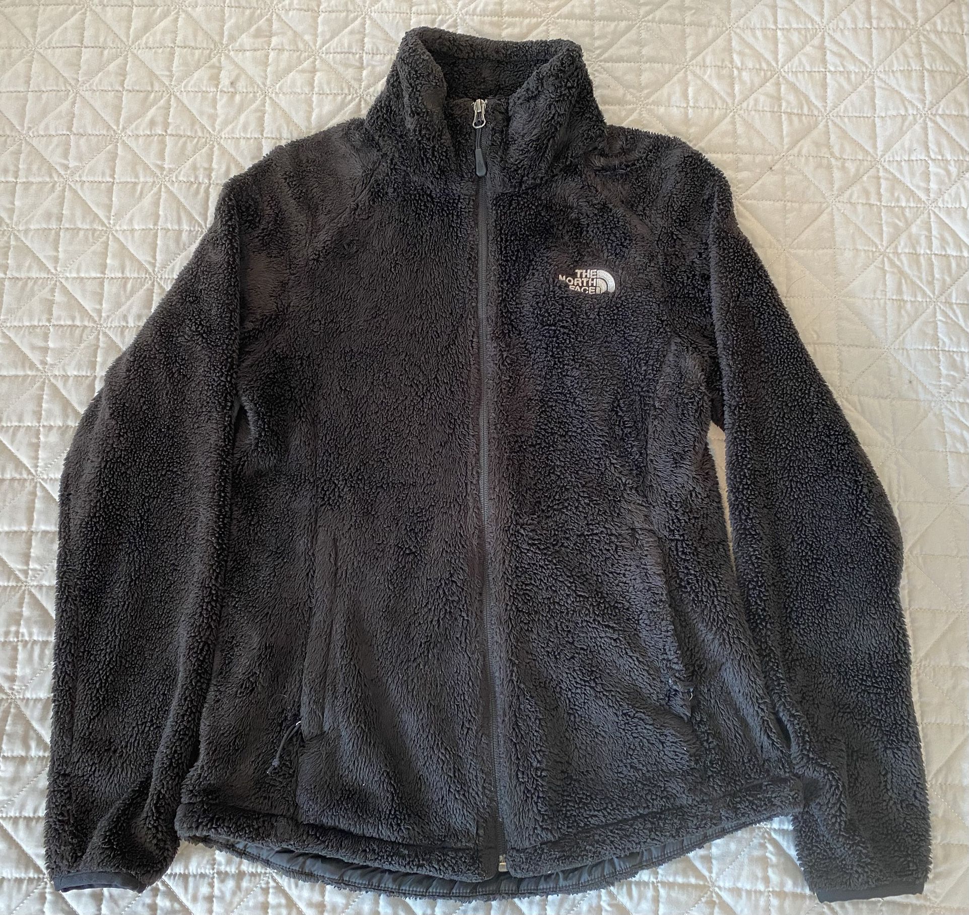 The North Face Osito Black Fuzzy Fleece Full Zip Jacket Women’s Size Small