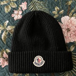 Black Moncler Beanie