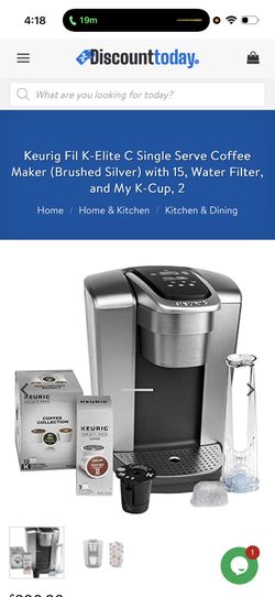 Keurig Fil K-Elite C Single Serve Coffee Maker