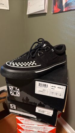 Black Suede White Interlace Sneaker