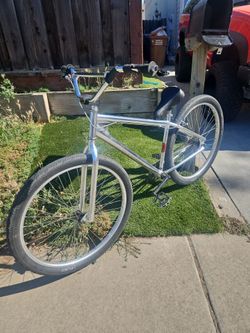 Chrome wheelie bike