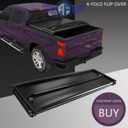 Soft Quad Fold/4 Fold Truck Bed Tonneau Cover For 2015-2024 Ford F150 5.5FT