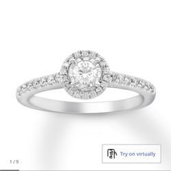 Kay Jewelers Now + Forever Diamond Engagement Ring 1/3 ct tw Round-cut 10K White Gold