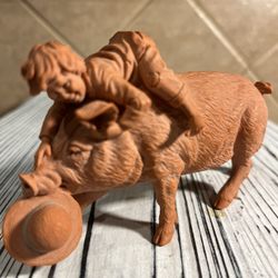 John Inhoff Fine Arts Homestead Life Collection Playful Boy Riding Pig